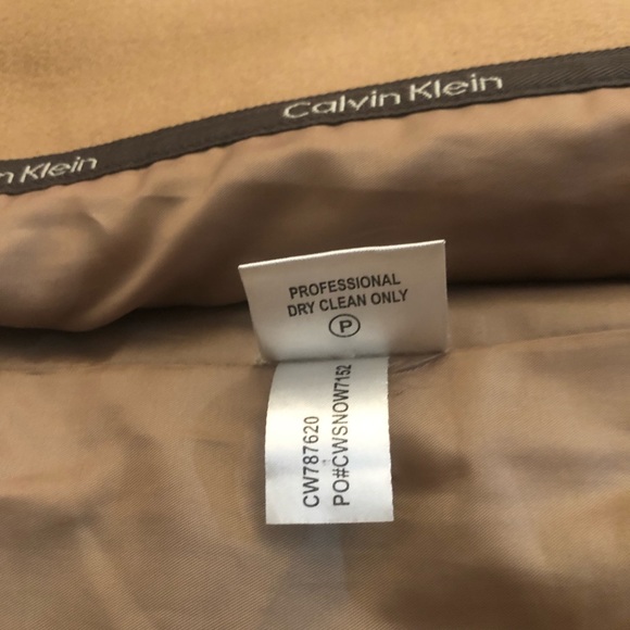 Calvin Klein | Tan Wool Coat | Size: 6 - Picture 7 of 8